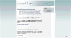 Desktop Screenshot of cursoinglesgratis.wordpress.com