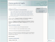 Tablet Screenshot of cursoinglesgratis.wordpress.com