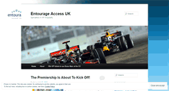 Desktop Screenshot of entourageaccess.wordpress.com