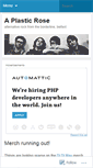 Mobile Screenshot of aplasticrose.wordpress.com