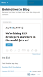 Mobile Screenshot of behindtheat.wordpress.com