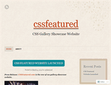 Tablet Screenshot of cssfeatured.wordpress.com