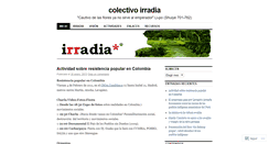 Desktop Screenshot of colectivoirradia.wordpress.com