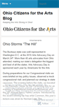 Mobile Screenshot of ohiocitizensforthearts.wordpress.com