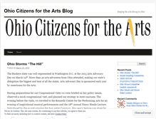 Tablet Screenshot of ohiocitizensforthearts.wordpress.com