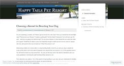 Desktop Screenshot of happytailspetresort.wordpress.com