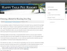 Tablet Screenshot of happytailspetresort.wordpress.com