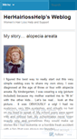 Mobile Screenshot of herhairlosshelp.wordpress.com