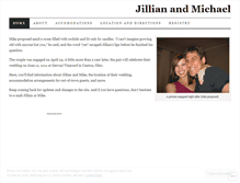 Tablet Screenshot of jillianandmichael.wordpress.com