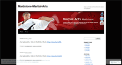 Desktop Screenshot of maidstonemartialarts.wordpress.com