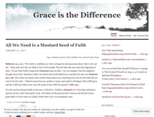 Tablet Screenshot of graceisthedifference.wordpress.com