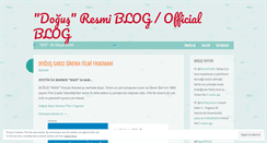 Desktop Screenshot of dogusofficial.wordpress.com