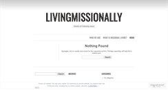 Desktop Screenshot of livingmissionally.wordpress.com