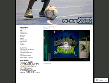 Tablet Screenshot of concrete2greencenter.wordpress.com