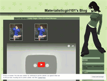 Tablet Screenshot of materialisticgirl101.wordpress.com