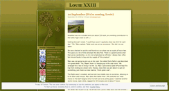 Desktop Screenshot of louiexxiii.wordpress.com