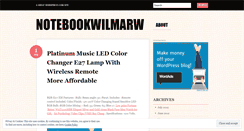 Desktop Screenshot of notebookwilmarw.wordpress.com