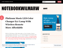 Tablet Screenshot of notebookwilmarw.wordpress.com