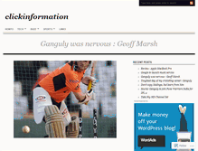 Tablet Screenshot of clickinformation.wordpress.com