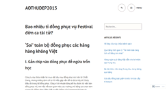 Desktop Screenshot of aothudep2015.wordpress.com