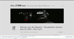 Desktop Screenshot of newd7000user.wordpress.com