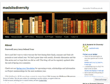 Tablet Screenshot of madslisdiversity.wordpress.com