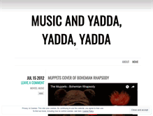 Tablet Screenshot of musicandyaddayaddayadda.wordpress.com