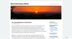 Desktop Screenshot of deconstructingleftism.wordpress.com