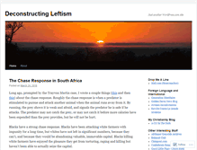 Tablet Screenshot of deconstructingleftism.wordpress.com