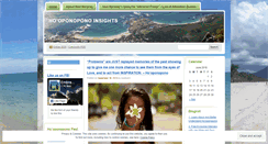 Desktop Screenshot of hooponoponoinsights.wordpress.com