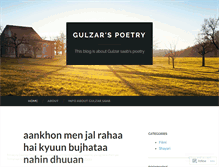 Tablet Screenshot of gulzarfan.wordpress.com