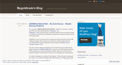 Desktop Screenshot of mygoldtrade.wordpress.com