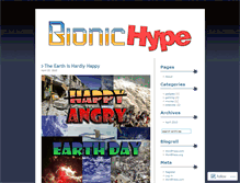Tablet Screenshot of bionichype.wordpress.com