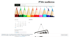 Desktop Screenshot of petitemaikress.wordpress.com