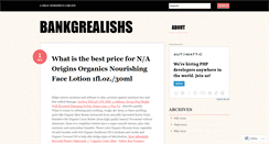 Desktop Screenshot of bankgrealishs.wordpress.com