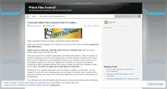 Desktop Screenshot of filmfestreview.wordpress.com