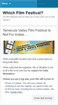 Mobile Screenshot of filmfestreview.wordpress.com