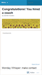 Mobile Screenshot of congratulationsyouhiredacoach.wordpress.com