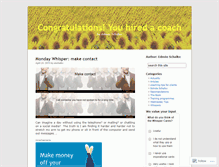 Tablet Screenshot of congratulationsyouhiredacoach.wordpress.com