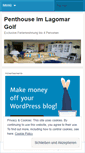 Mobile Screenshot of ferienwohnunglagomargolf.wordpress.com