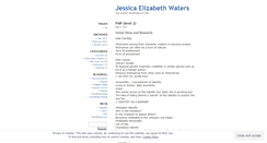 Desktop Screenshot of jessicawaters.wordpress.com