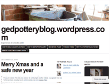 Tablet Screenshot of gedpotteryblog.wordpress.com