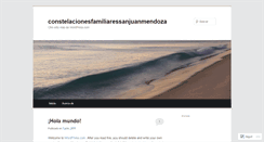 Desktop Screenshot of constelacionesfamiliaressanjuanmendoza.wordpress.com
