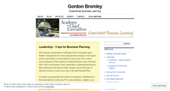 Desktop Screenshot of gordonbromley.wordpress.com