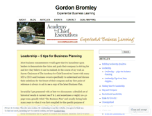 Tablet Screenshot of gordonbromley.wordpress.com