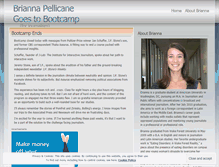 Tablet Screenshot of briannapellicane.wordpress.com