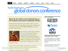Tablet Screenshot of globaldonors.wordpress.com
