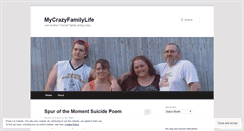 Desktop Screenshot of mycrazyfamilylife.wordpress.com