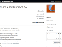 Tablet Screenshot of lalibretademilo.wordpress.com