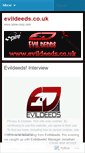 Mobile Screenshot of evildeedsorg.wordpress.com